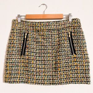 J. Crew Tweed Wool Mini Skirt - Size 8